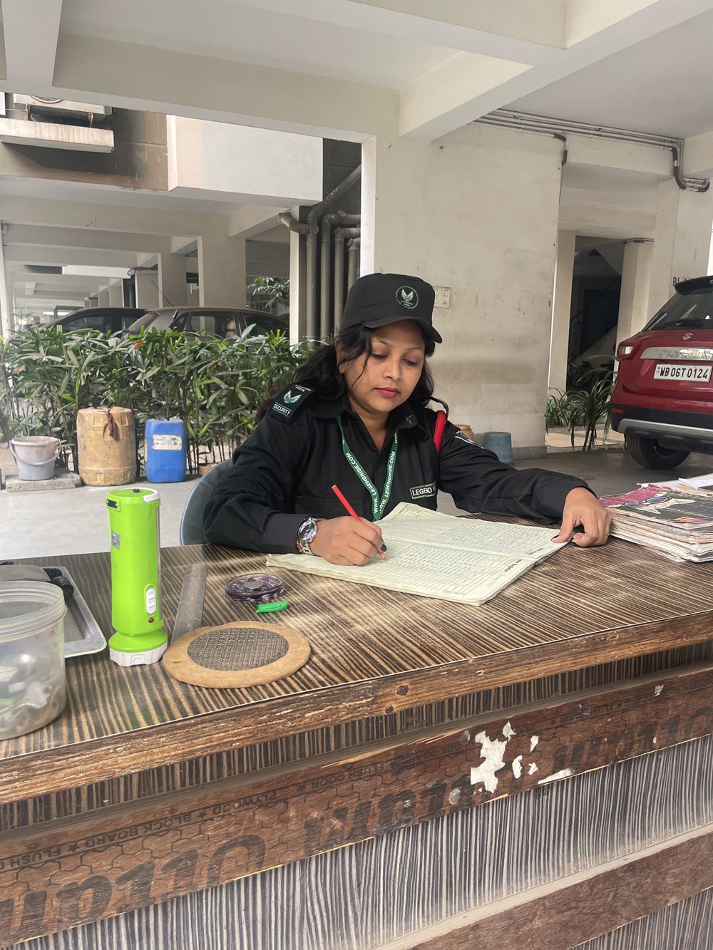 Nearby office security personnel on duty – Security Guard Services in Kolkata